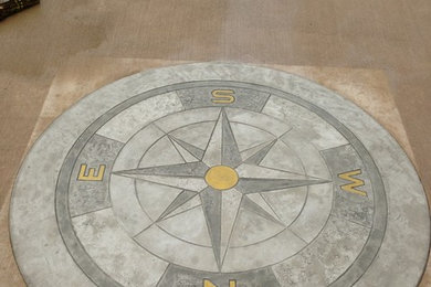 Stamped Compass Rose