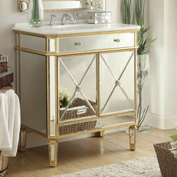 Mirrored Bathroom Vanities - Bathroom Vanities And Sink Consoles