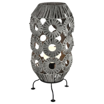 Palayan 36" High 1-Light Outdoor Table Lamp, Gray