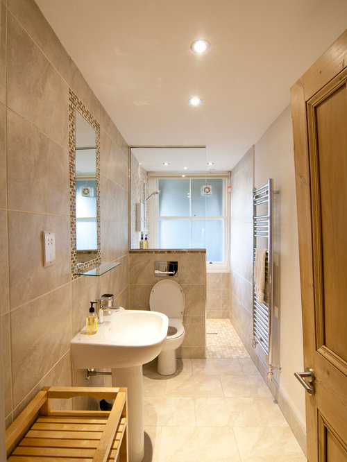 narrow bathroom home design ideas, renovations & photos