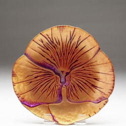 Pansy Side plate copper and purple - Dinnerware
