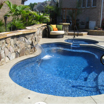 Viking - Malibu - Midwest Fiberglass Pools - Charlotte, NC