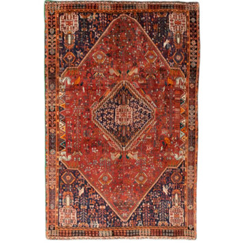 Persian Rug Shiraz 8'1"x5'3" Hand Knotted