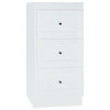 Ronbow Essentials Shaker 18" Floor Freestanding Bathroom Storage Drawer, White