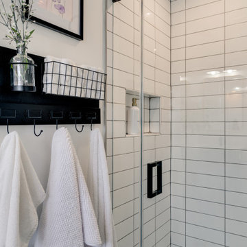 Blue Transitional Master Bathroom Woodbridge, VA