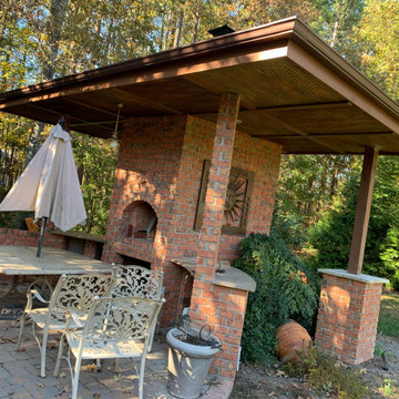 Italianate Outdoor Pizza Oven Pavilion