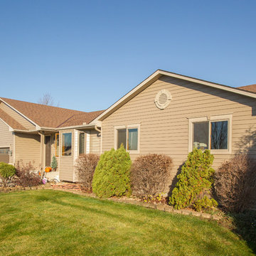 Two Tone Trim Coordinates with Steel Siding for Curb Appeal