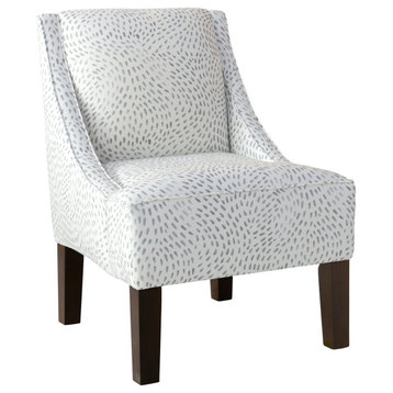 Misty Swoop Arm Chair, Dry Brush Skin Gray
