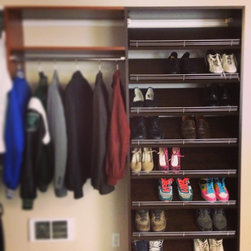 Shoes and coats. - Closet Storage