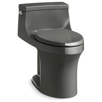 Kohler San Souci 1-Piece Elongated 1.28 GPF Toilet, Thunder Grey