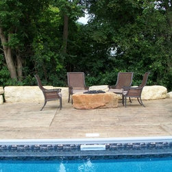Fire/water boulder - Fire Pits