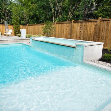 Contemporary backyard in Beaconsfield