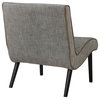 Alexis Fabric Chair With Black Legs, Wolf