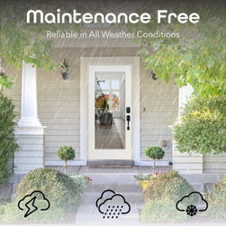 TOPA FIBERGLASS FRENCH DOOR EXTERIOR GRADE 1-LITE FULL VIEW FLUSH GLAZED WITH LOW-E GLASS (PAINTABLE) - Front Doors