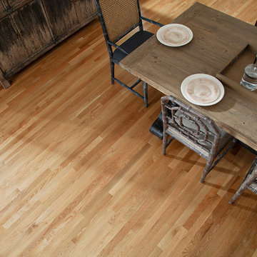 Sophisticated, Country, Large Dining Room - Hampton Solid, Natural White Oak Har