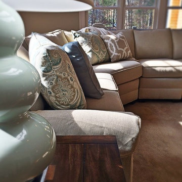 No-fuss Neutrals: Family room design project