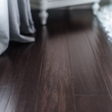 Coffee Handscraped Strand Bamboo Flooring