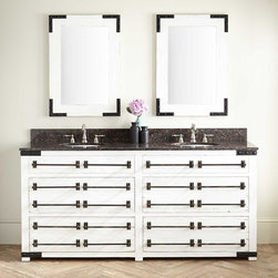 72" BONNER RECLAIMED WOOD DOUBLE VANITY FOR UNDERMOUNT SINK - WHITEWASH PINE - Products