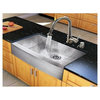 36 in. Steel Kitchen Sink and 15.13 in. Faucet Set