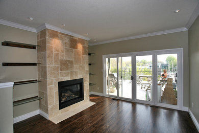 Inspiration for a modern living room remodel in Toronto