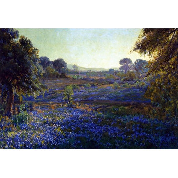 Julian Onderdonk Bluebonnets at Late Afternoon Wall Decal