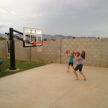 Mark S's Pro Dunk Gold Basketball System on a 18x20 in Thatcher, AZ