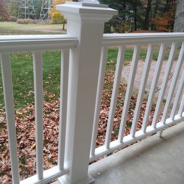 5 1/4" HardiePlank Cedarmill Sandtone Beige Arctic White HardiTrim Stratford