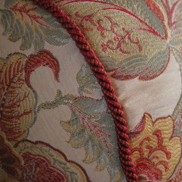 Andover English Country Custom Valance and Bolster