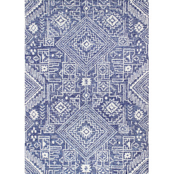 Bashian Norbert Area Rug Navy 5'x7'6"