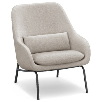 Elmont Accent Chair in Natural Linen fabric