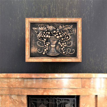Luxirant Oil Rubbed Bronze Matte Finish 12" x 16" Hand Made Metal Mural Tile