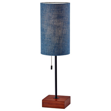 Trudy 1 Light Table Lamp, Blue