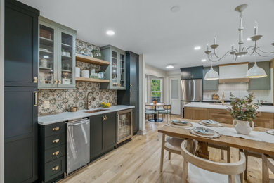 Example of a transitional kitchen design in Other