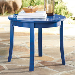 Plantation Outdoor Side Table Weathered Grey - Patio Furniture And Outdoor Furniture