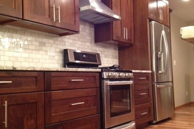 Kitchen - transitional kitchen idea in Other