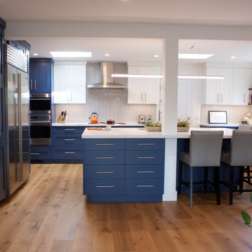 Palo Alto Kitchen in Blue and White