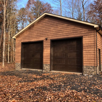 Cedar shake garage