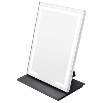 Lumiere Touch Pad Plus LED Makeup Mirror, White, Led Striplight
