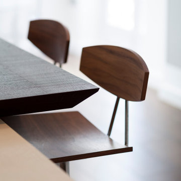 Carpentry Detail to Contemporary Kitchen in London Townhouse