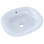 Toto - Toto Maris 17-5/8"x14-9/16" Oval Undermount Bathroom Sink With CeFiONtect White - The TOTO Maris Large Oval Undermount Bathroom Sink with CeFiONtect features a large oval basin with rear overflow. The soft sloping curves help create a spa-like environment. This version of the Maris sink features TOTO's CeFiONtect glaze, prohibiting mold and debris from adhering to ceramic surfaces, keeping your sink cleaner longer. The Maris sink is ADA compliant.