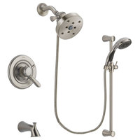 Delta Lahara Stainless Steel Finish Tub and Shower System w/Hand Shower DSP1635V