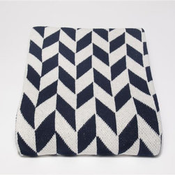 Eco Chevron Throw-Marine - Products