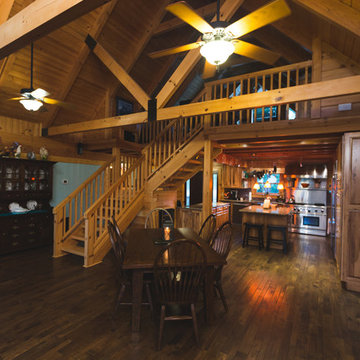 Log Home Kitchen