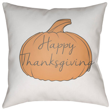Happy Thanksgiving Pillow 20x20x4