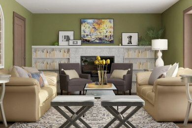 Example of a small living room design in Portland