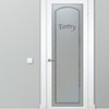 Pantry Door - Classic Arched - Primed - 24" x 80" - Book/Slab Door