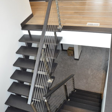 Maple Stairs with Cable Railing