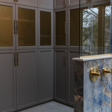 Moody Bathroom and Fun Laundry Room