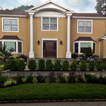 Raised Planting and driveway