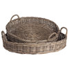 Normandy Xl Low Round Baskets, Set of 2